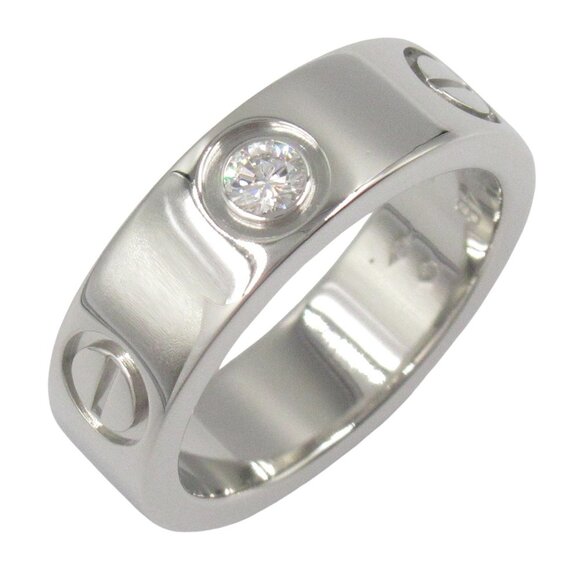 CARTIER Platinum Diamond Love Ring - Picture 1 of 8